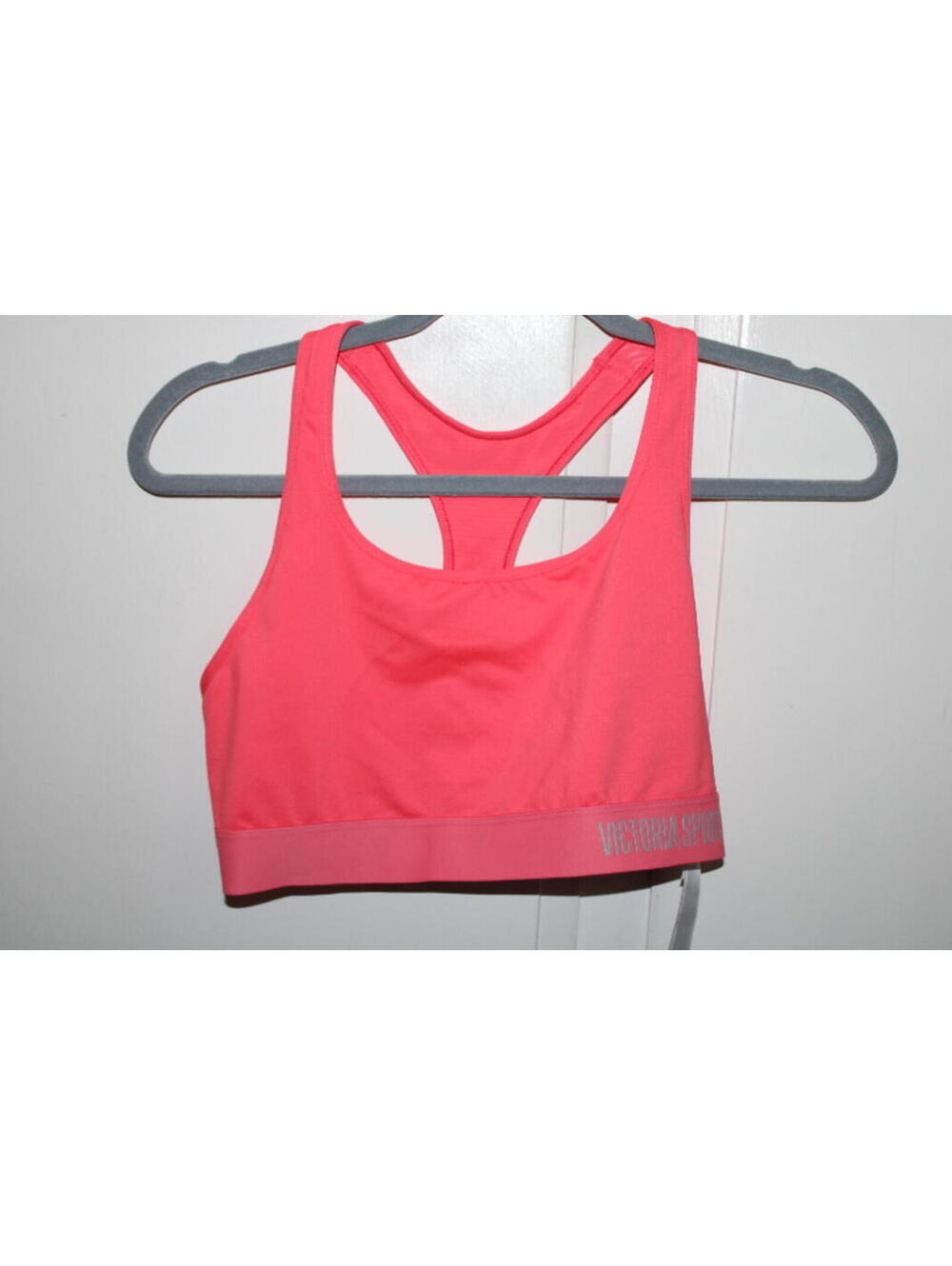 Victoria's Secret Coral "The Player" Racerback Sports Bra NWT Size L